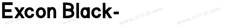 Excon Black字体转换